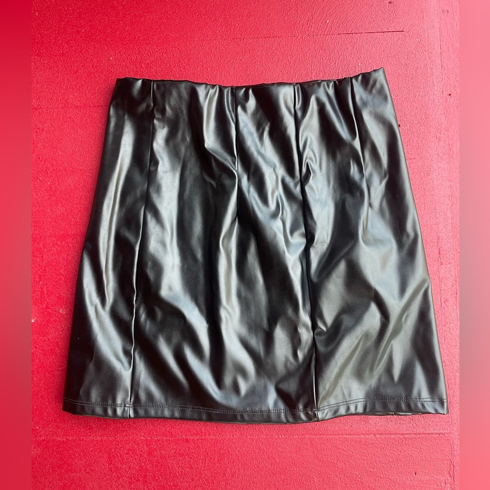 Faux Leather Skirt ASOS